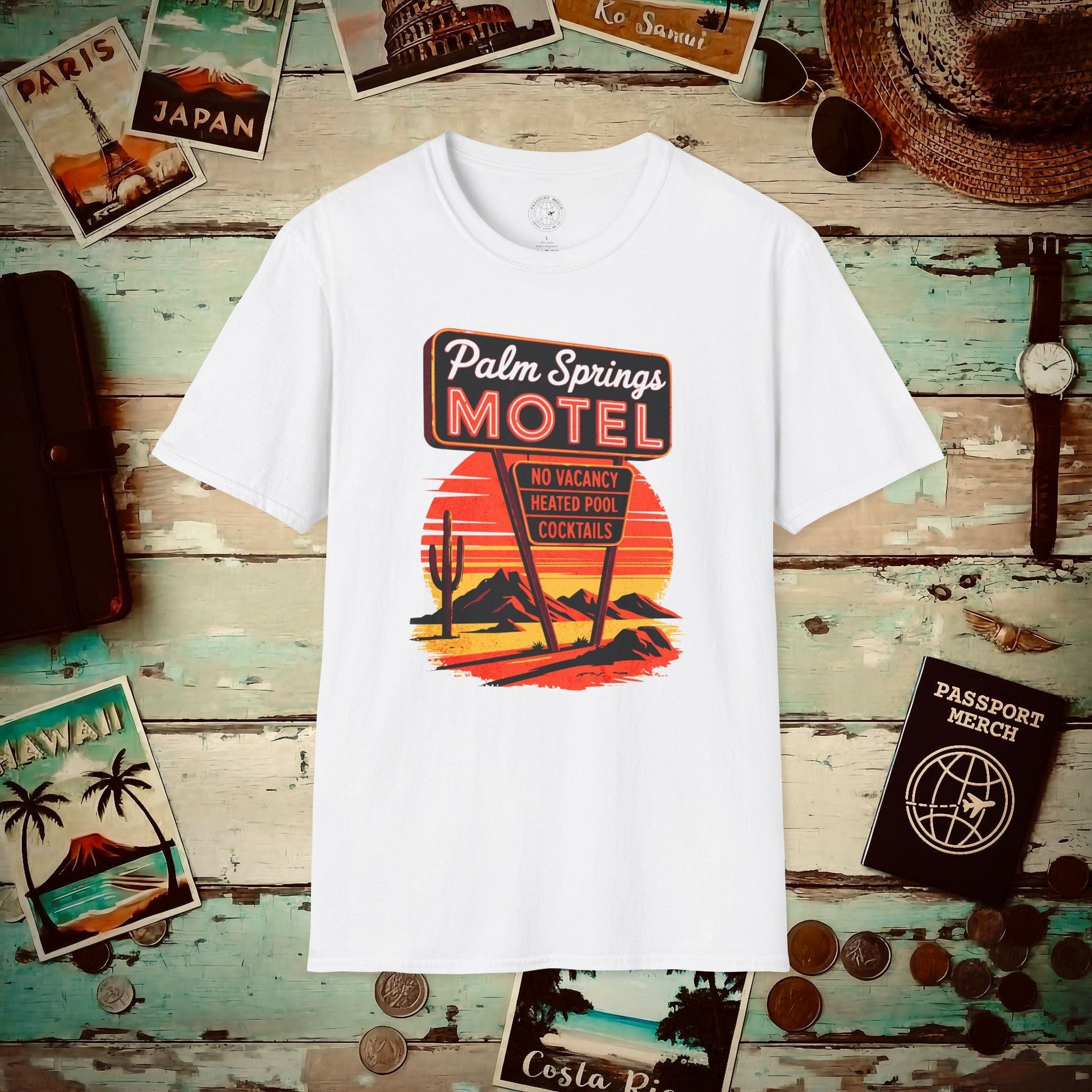 No Vacancy, Palm Springs, California T-Shirt White / S