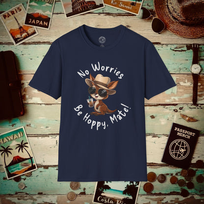 No Worries, Be Hoppy, Mate! Australia T-Shirt Navy / S