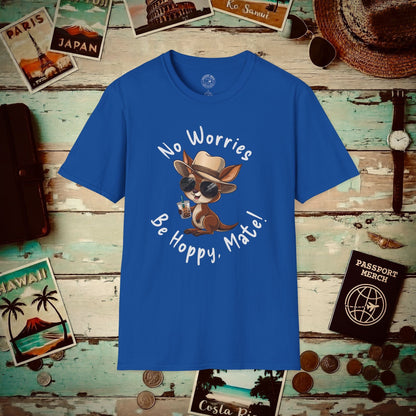 No Worries, Be Hoppy, Mate! Australia T-Shirt Royal / S