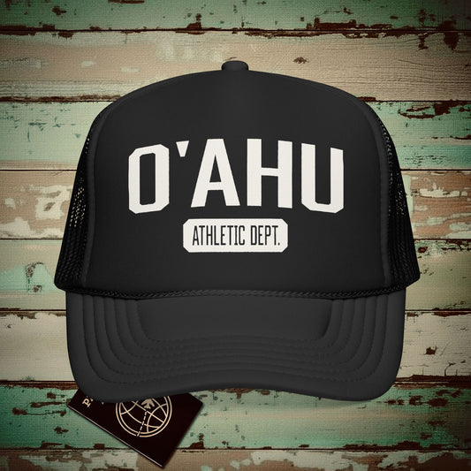 Oahu Athletic Dept. Hawaii Trucker Hat Black / One size