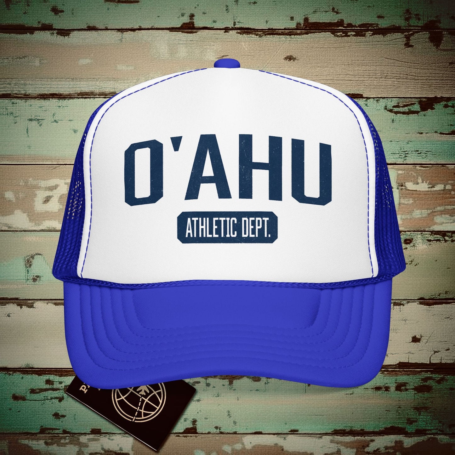 Oahu Athletic Dept. Hawaii Trucker Hat Royal / White / Royal / One size