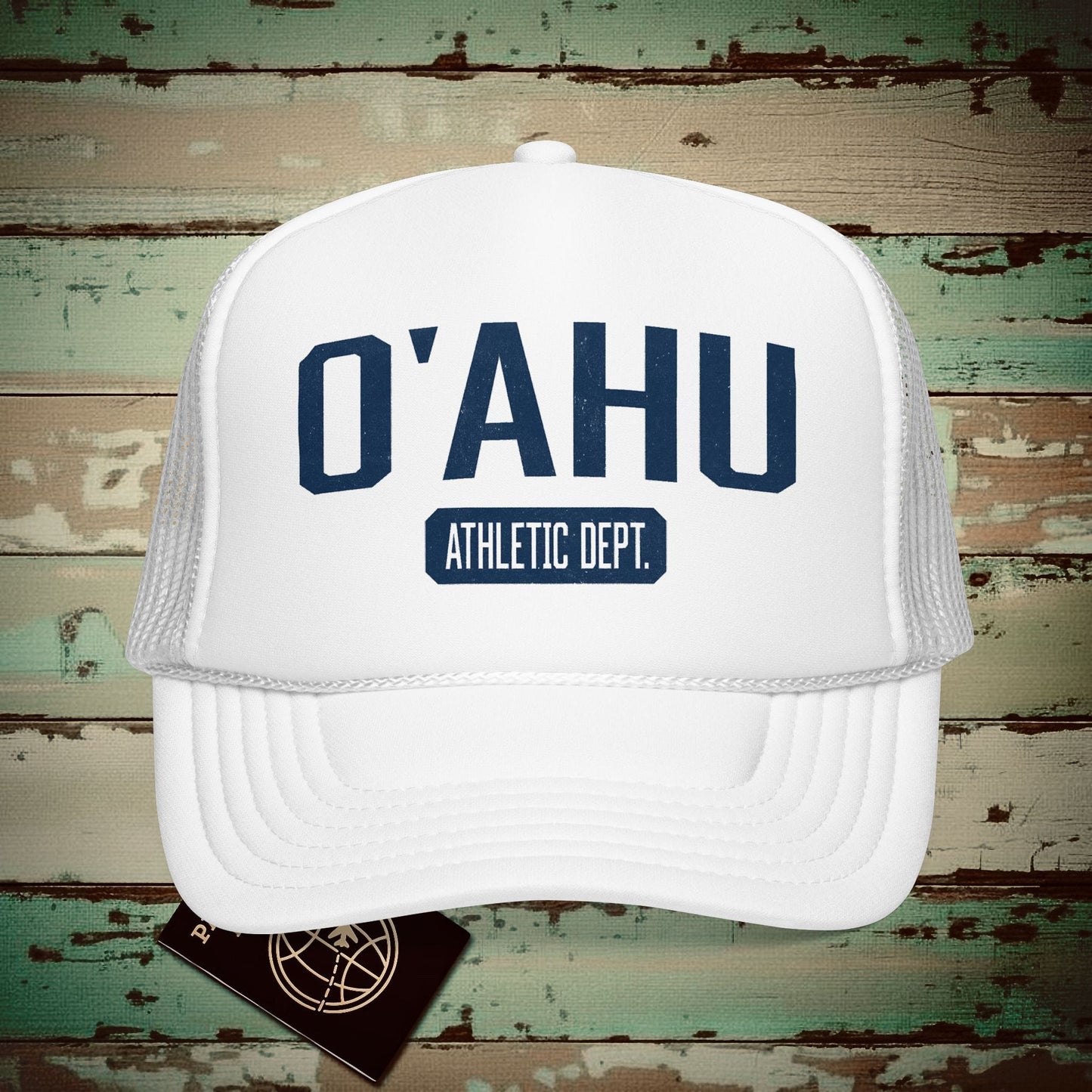 Oahu Athletic Dept. Hawaii Trucker Hat White / One size