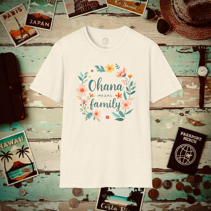 Ohana Means Family, Hawaii T-Shirt Natural / S