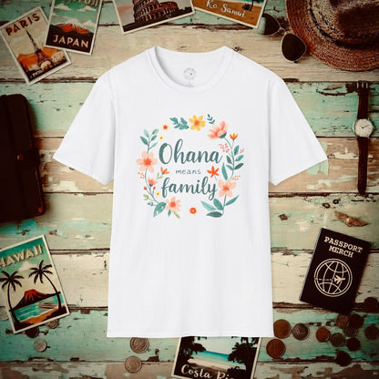 Ohana Means Family, Hawaii T-Shirt White / S