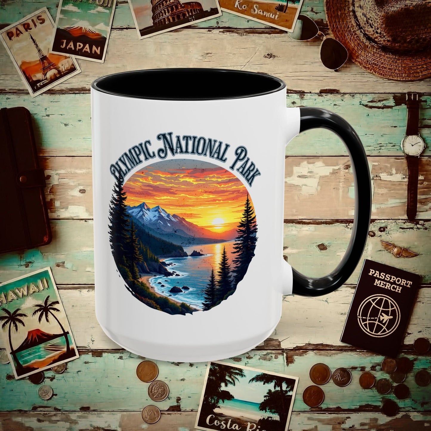 Olympic National Park, Washington 15oz Mug Black / 15oz