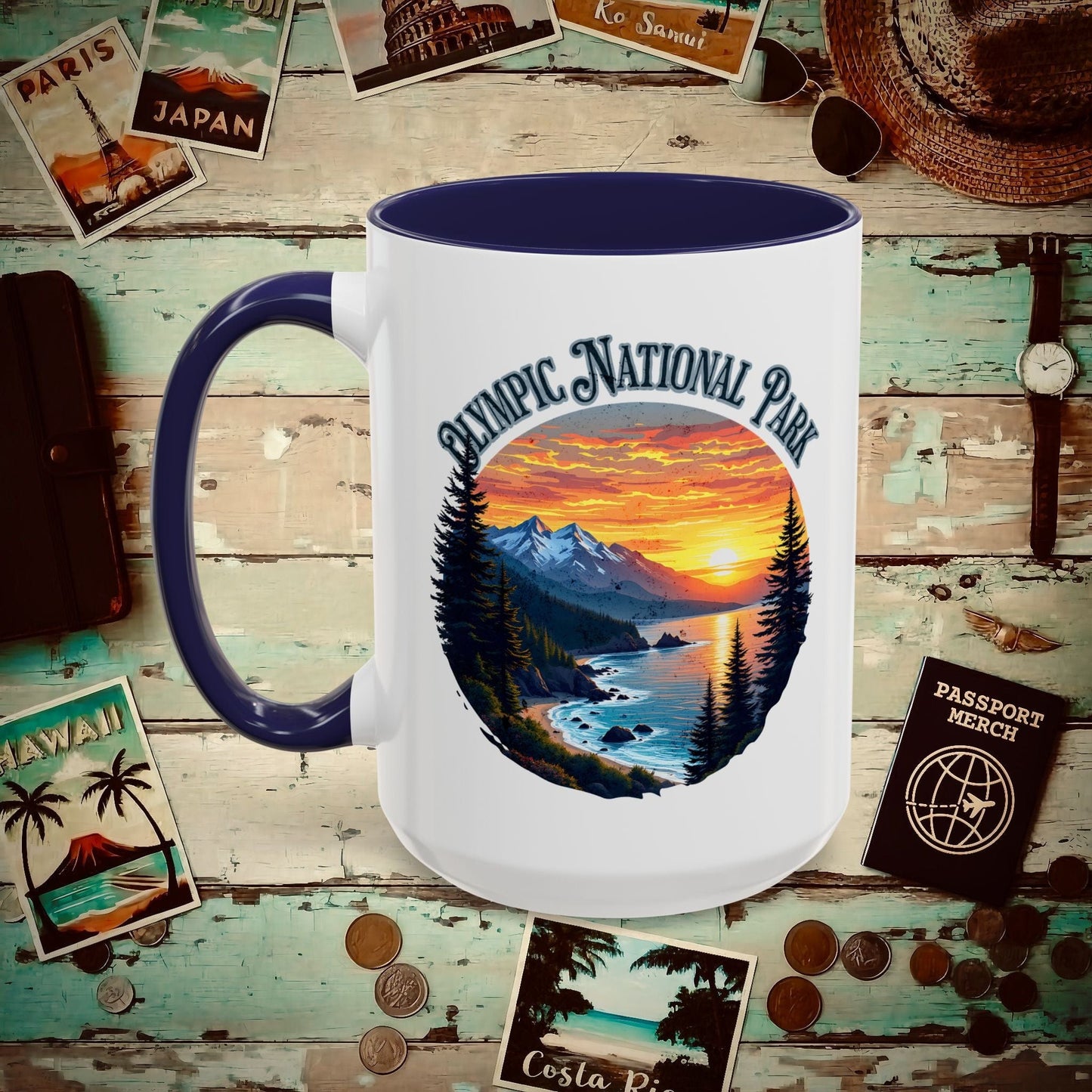 Olympic National Park, Washington 15oz Mug Navy / 15oz