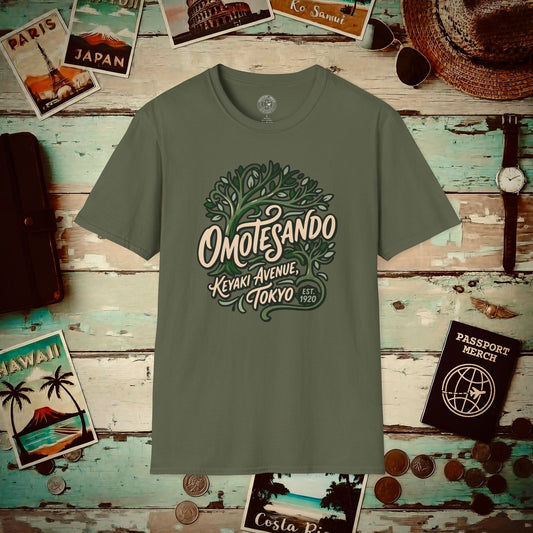 Omotesando Keyaki Tree, Japan T-Shirt Military Green / S