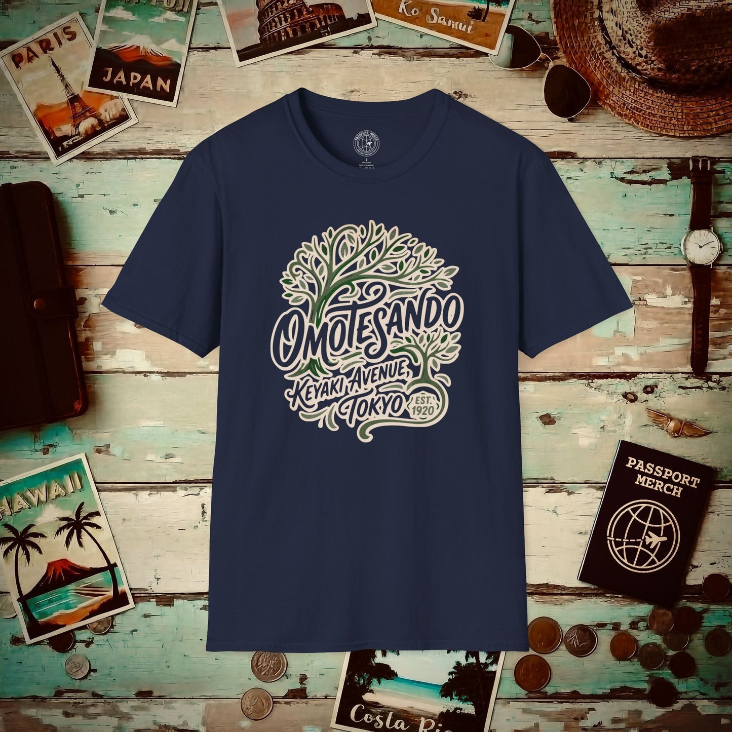 Omotesando Keyaki Tree, Japan T-Shirt Navy / S