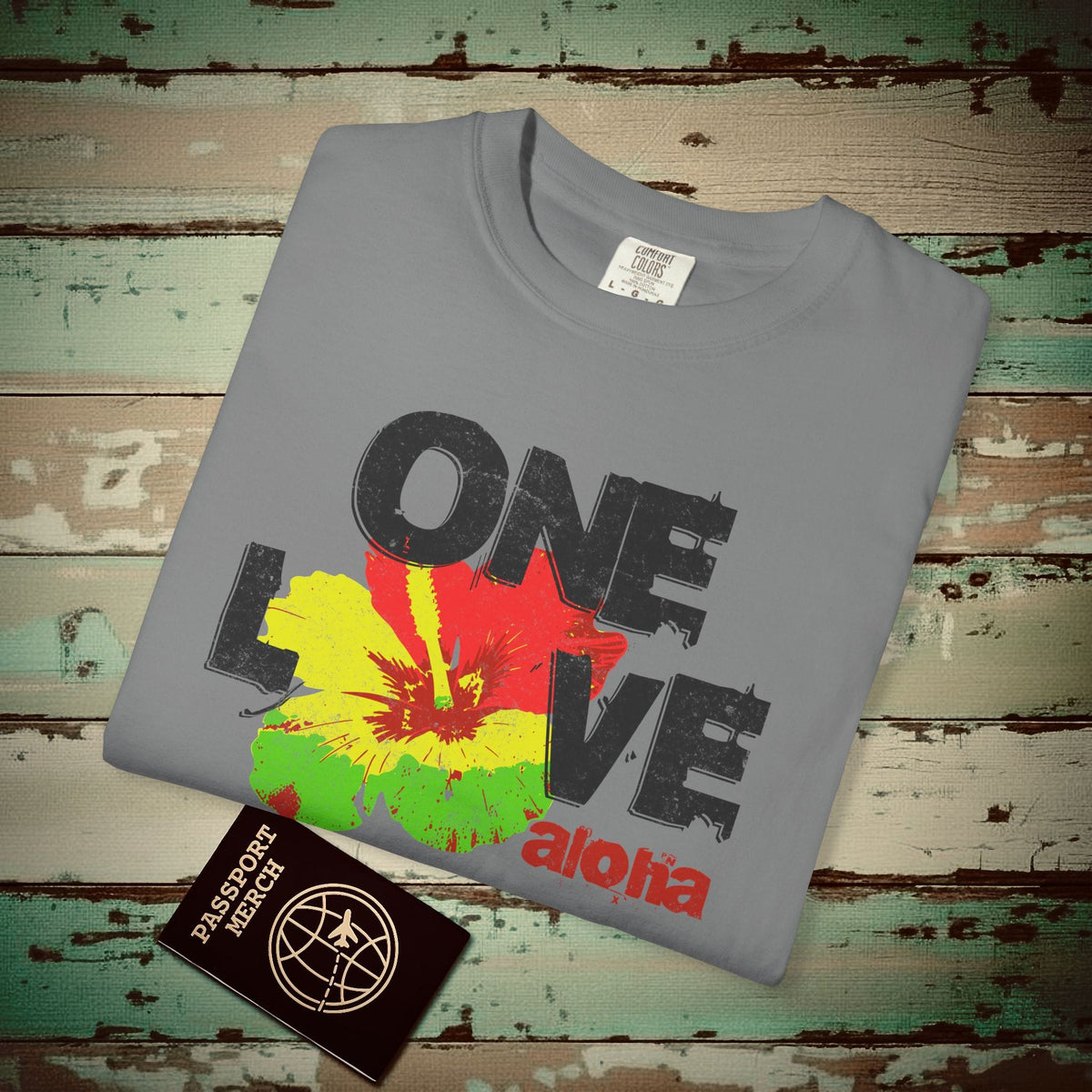 One Love, Aloha, Hawaii Heavy Tee
