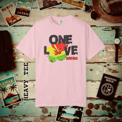 One Love, Aloha, Hawaii Heavy Tee Blossom / S