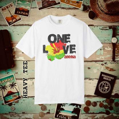 One Love, Aloha, Hawaii Heavy Tee White / S