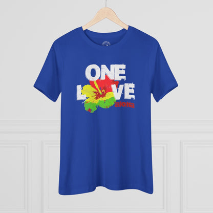One Love, Aloha, Hawaii, Womens Fit T-Shirt True Royal / S