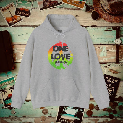 One Love, Jamaica Hoodie Sport Grey / S