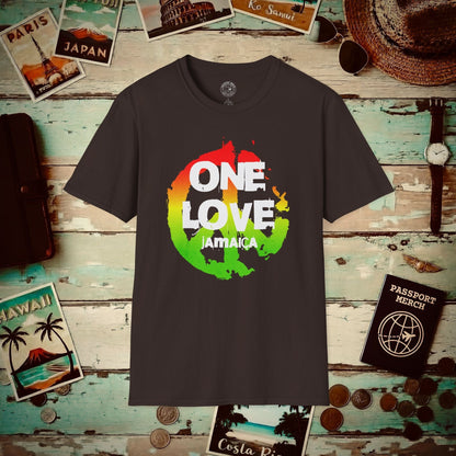 One Love, Jamaica T-Shirt Dark Chocolate / S