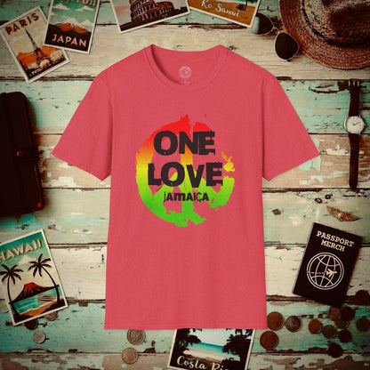One Love, Jamaica T-Shirt Heather Red / S