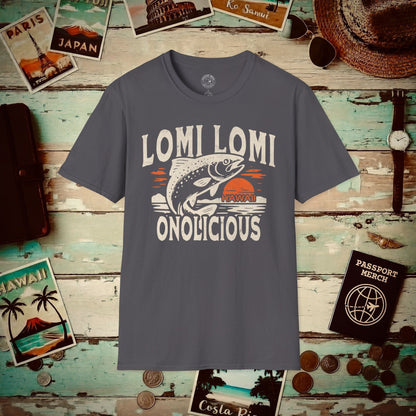 Onolicious Lomi Lomi Salmon, Hawaii T-Shirt Charcoal / S