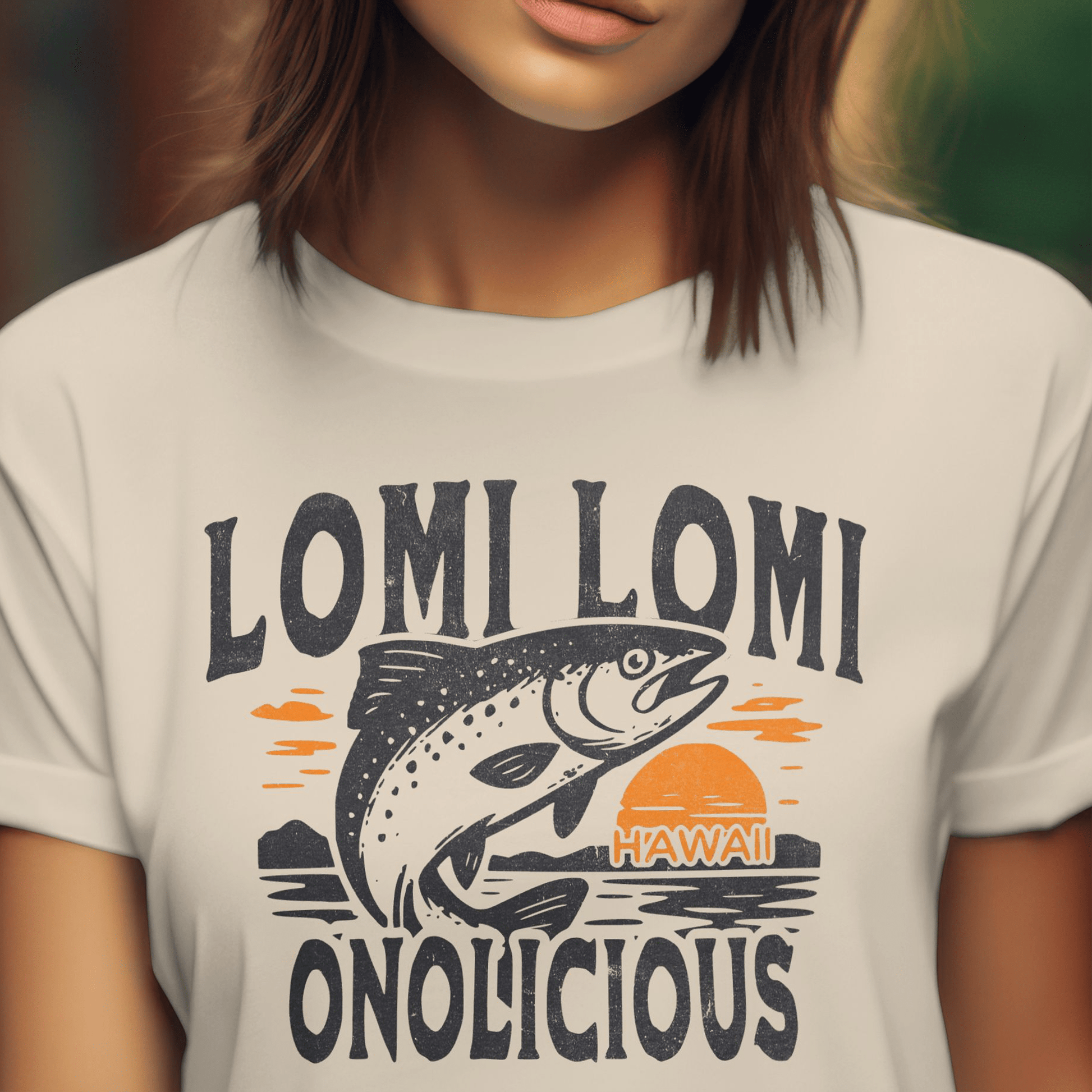 Onolicious Lomi Lomi Salmon, Hawaii T-Shirt Sand / S
