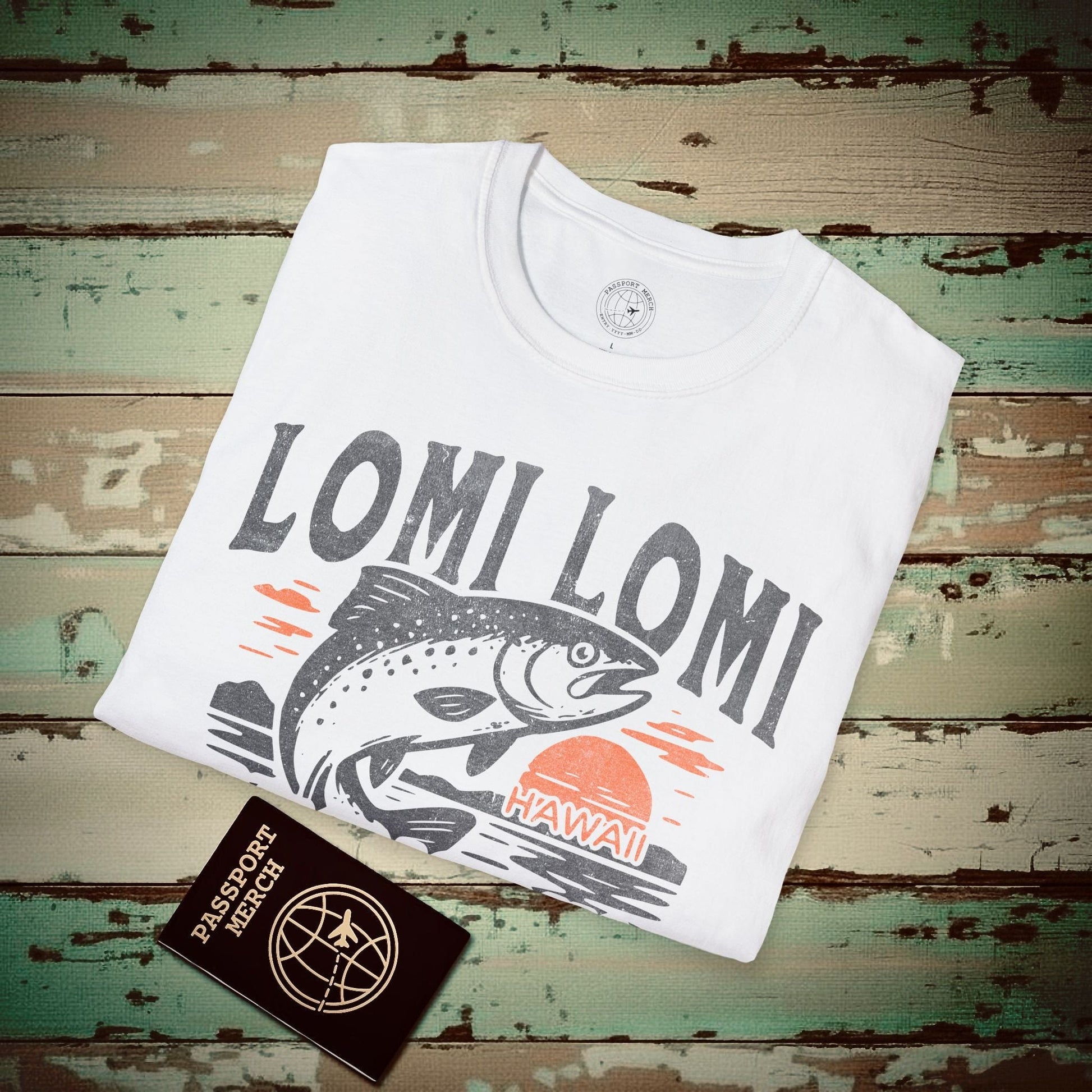 Onolicious Lomi Lomi Salmon, Hawaii T-Shirt White / S