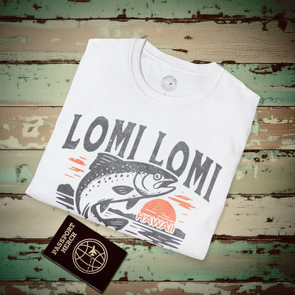 Onolicious Lomi Lomi Salmon, Hawaii T-Shirt White / S