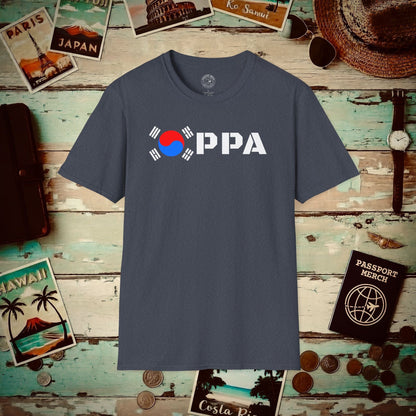 Oppa Flag, Korea T-Shirt Heather Navy / S