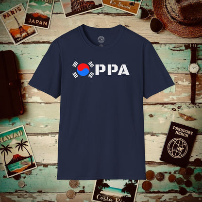 Oppa Flag, Korea T-Shirt Navy / S
