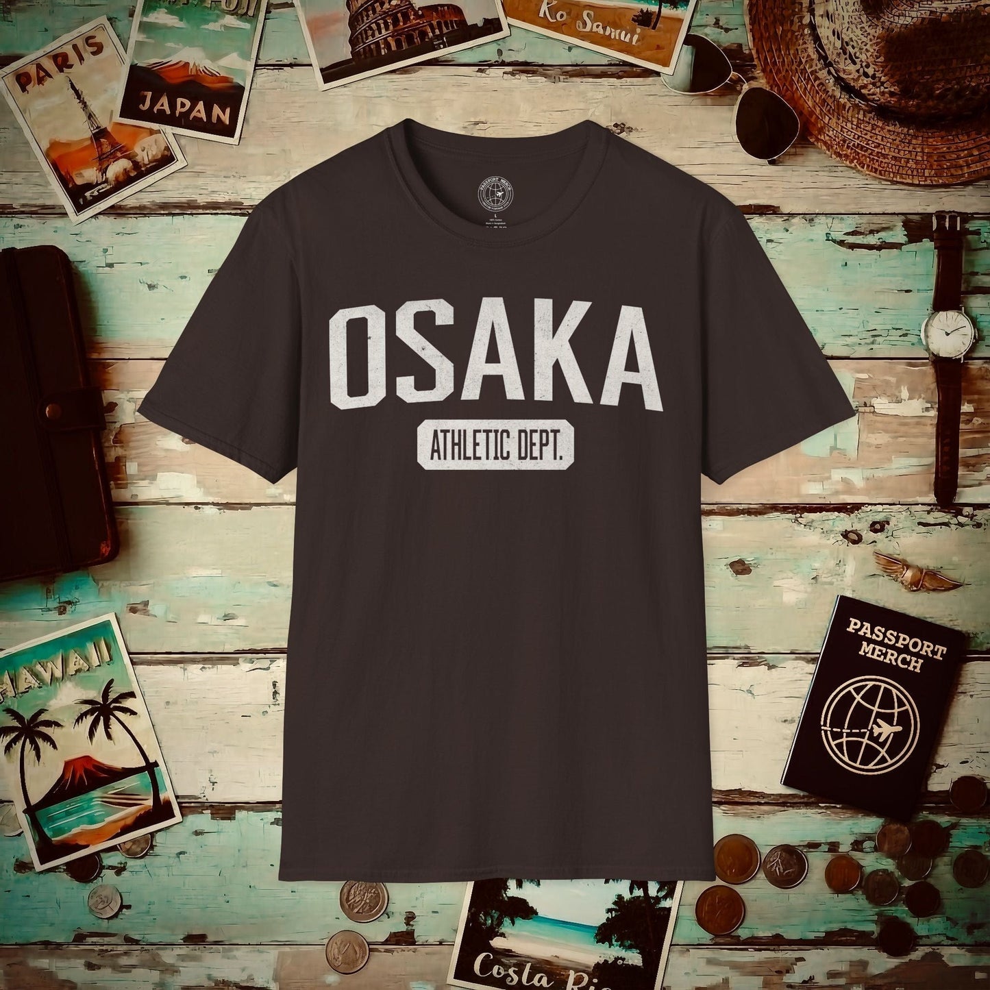 Osaka Athletic Dept. Japan T-Shirt Dark Chocolate / S