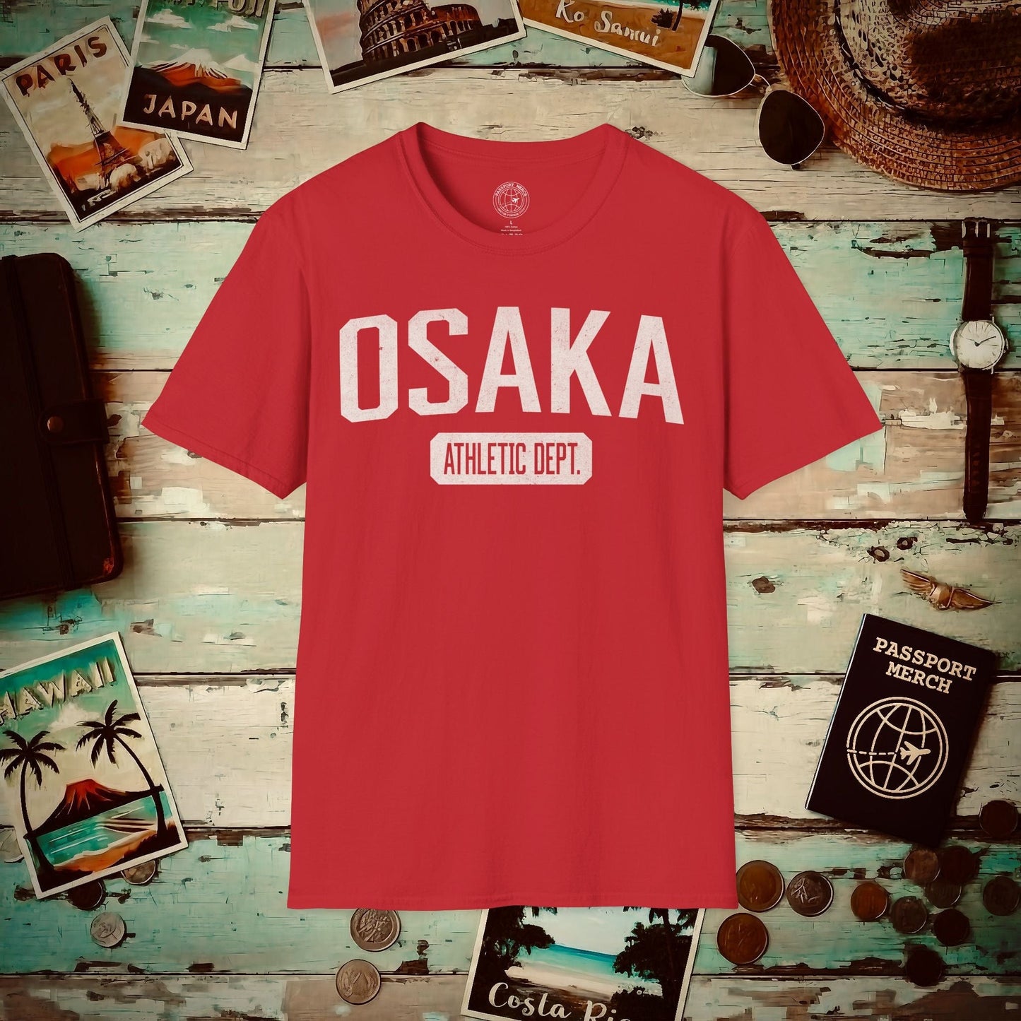 Osaka Athletic Dept. Japan T-Shirt Red / S