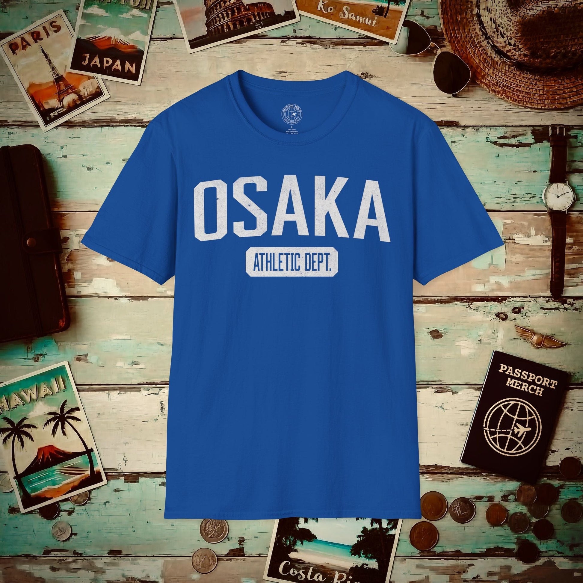 Osaka Athletic Dept. Japan T-Shirt Royal / S