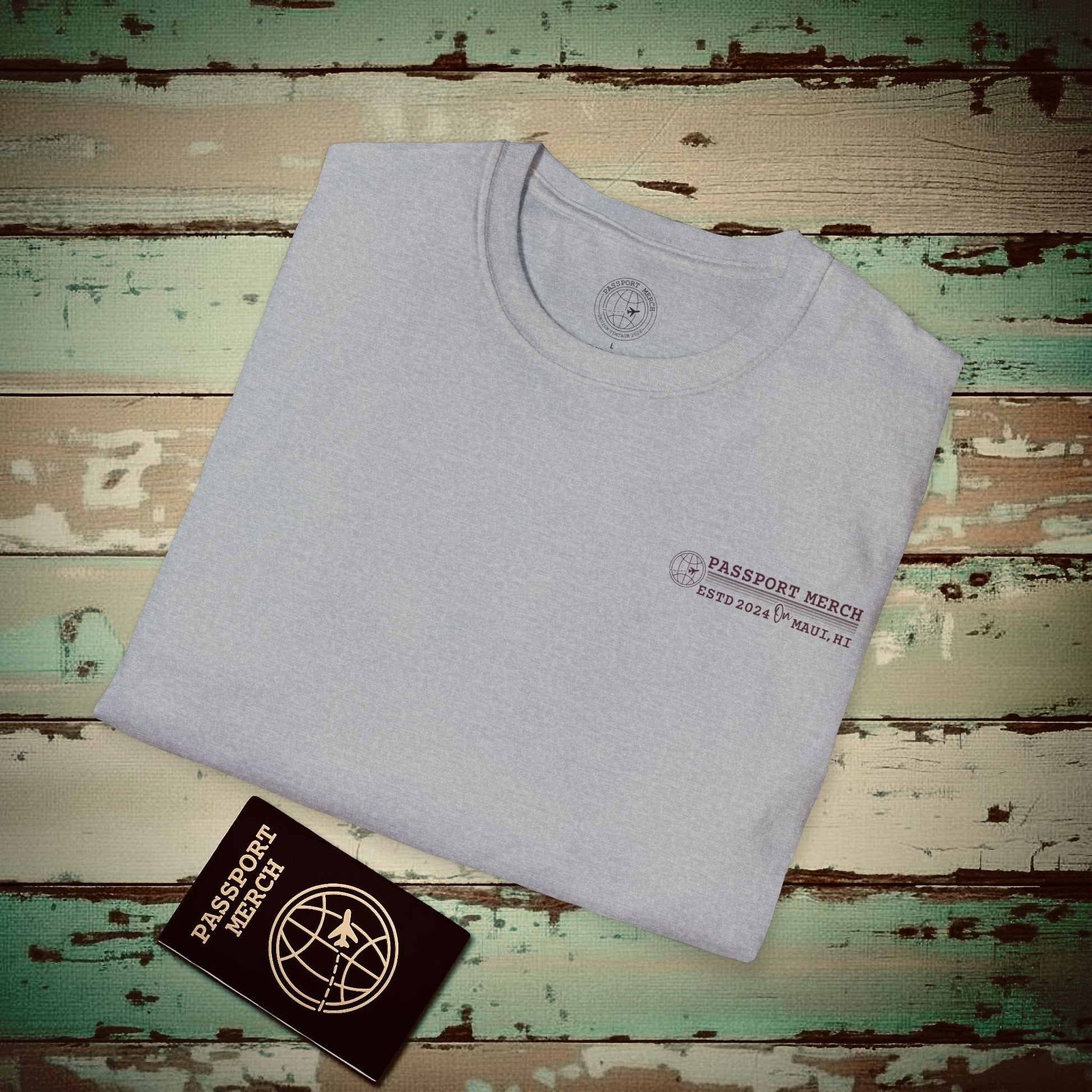 Osaka Flowers in Watercolored Oak, Japan Back Print T-Shirt