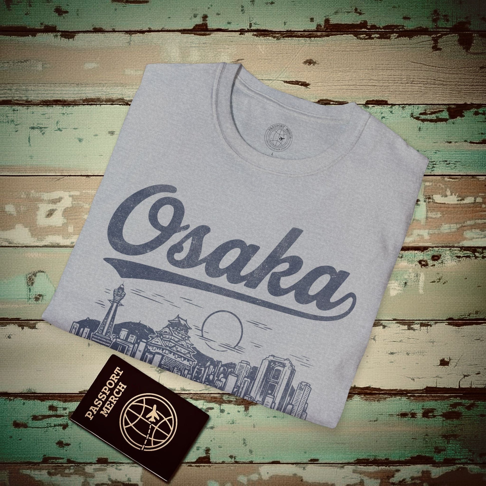 Osaka Vintage Monochrome, Japan T-Shirt Sport Grey / S