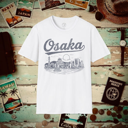Osaka Vintage Monochrome, Japan T-Shirt White / S