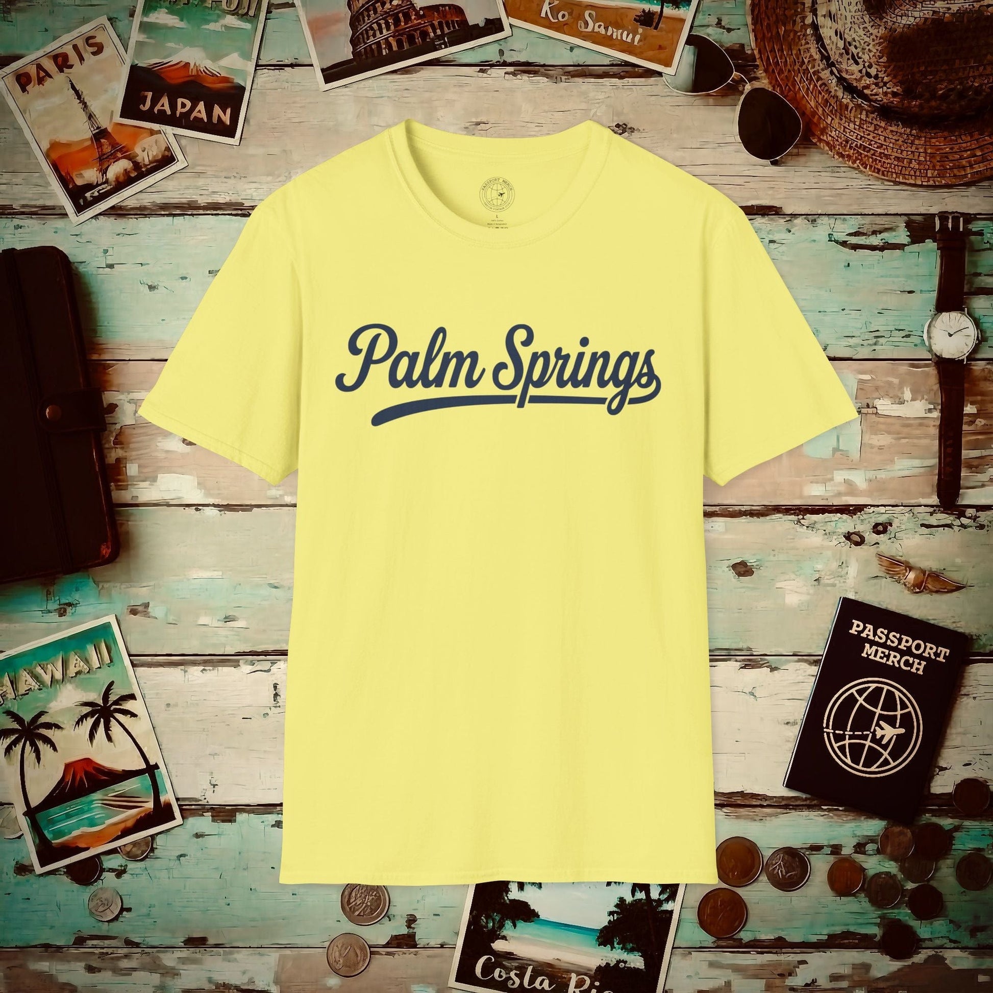 Palm Springs, California (League Series) T-Shirt Cornsilk / S