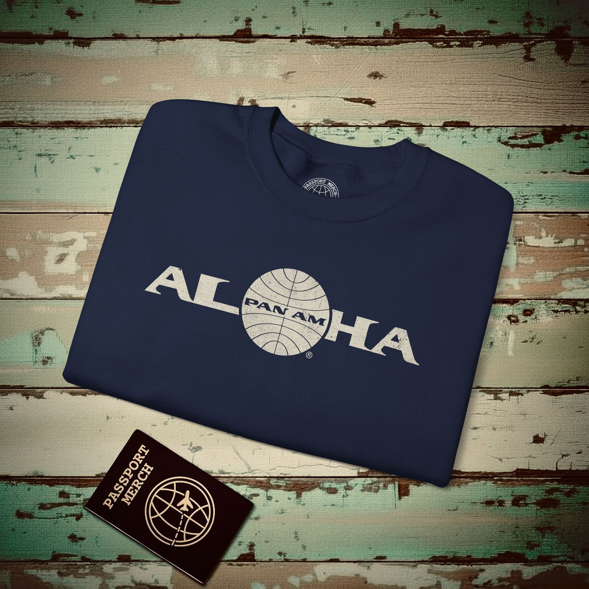 Pan Am Aloha, Hawaii (OFFICIAL) Crewneck Navy / S