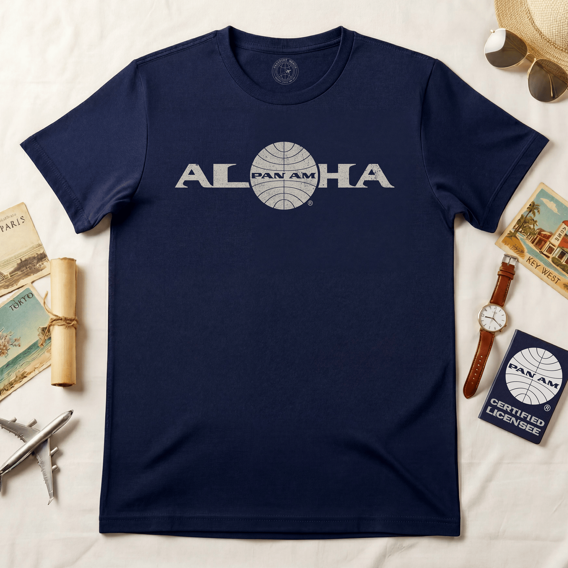 Pan Am Aloha, Hawaii (OFFICIAL) T-Shirt Navy / S