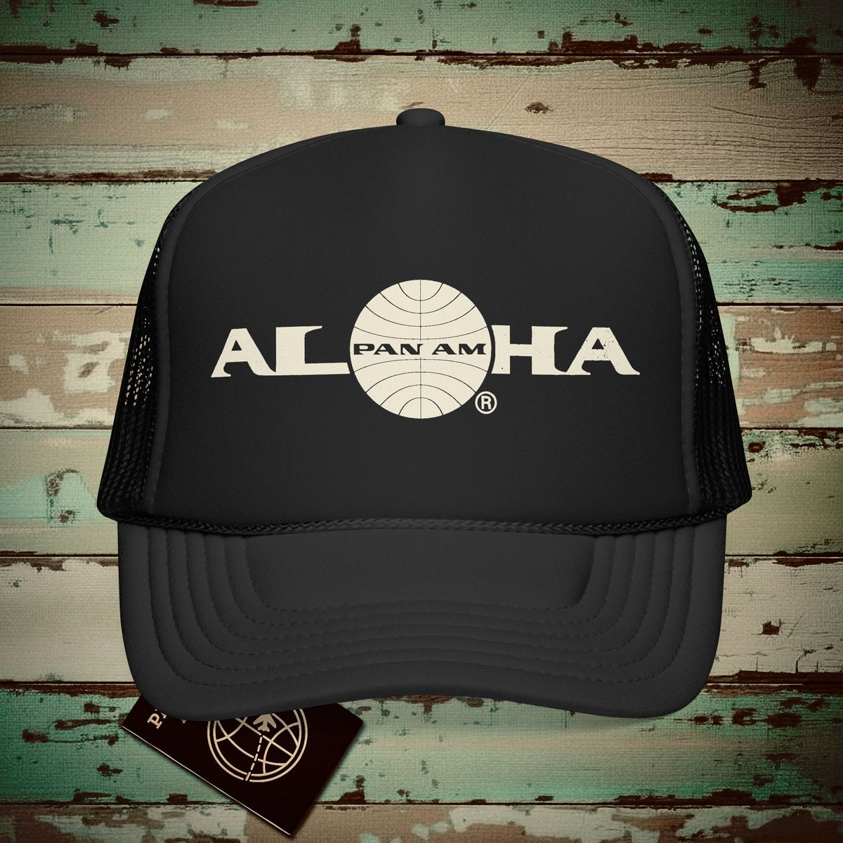 Pan Am Aloha, Hawaii (OFFICIAL) Trucker Hat Black / One size