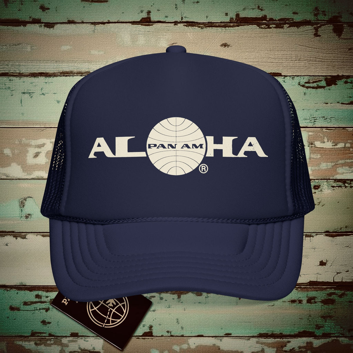 Pan Am Aloha, Hawaii (OFFICIAL) Trucker Hat Dark Navy / One size