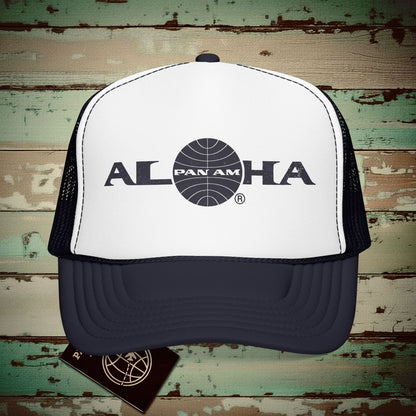 Pan Am Aloha, Hawaii (OFFICIAL) Trucker Hat Navy / White / Navy / One size