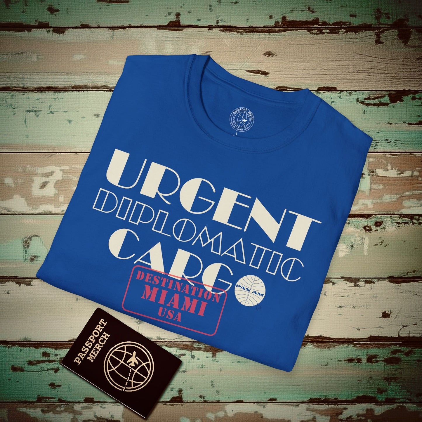 Pan Am Diplomatic Cargo - Miami, Florida (OFFICIAL) T-Shirt Royal / S