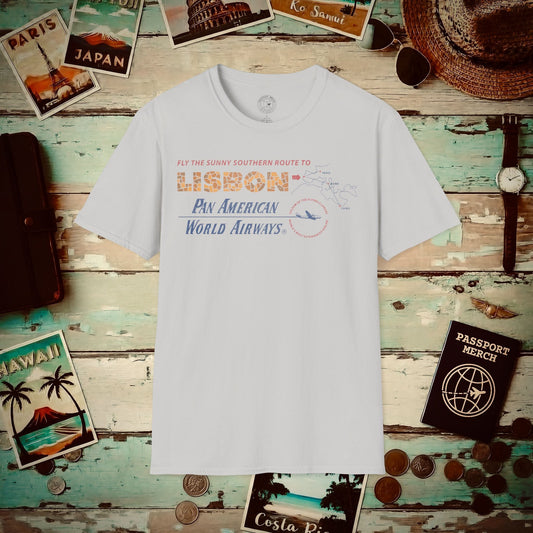 Pan Am Europe Sunny Southern Route (OFFICIAL) T-Shirt Ice Grey / S