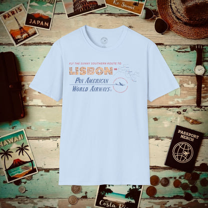 Pan Am Europe Sunny Southern Route (OFFICIAL) T-Shirt Light Blue / S
