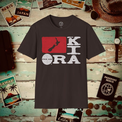Pan Am Kia Ora, New Zealand (OFFICIAL) T-Shirt Dark Chocolate / S
