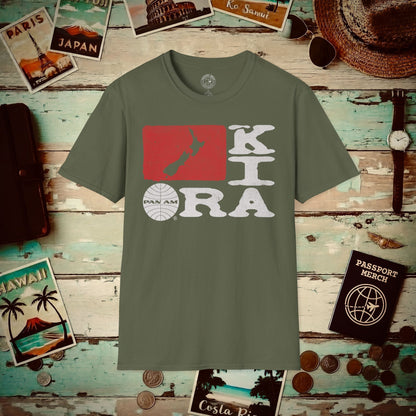 Pan Am Kia Ora, New Zealand (OFFICIAL) T-Shirt Military Green / S