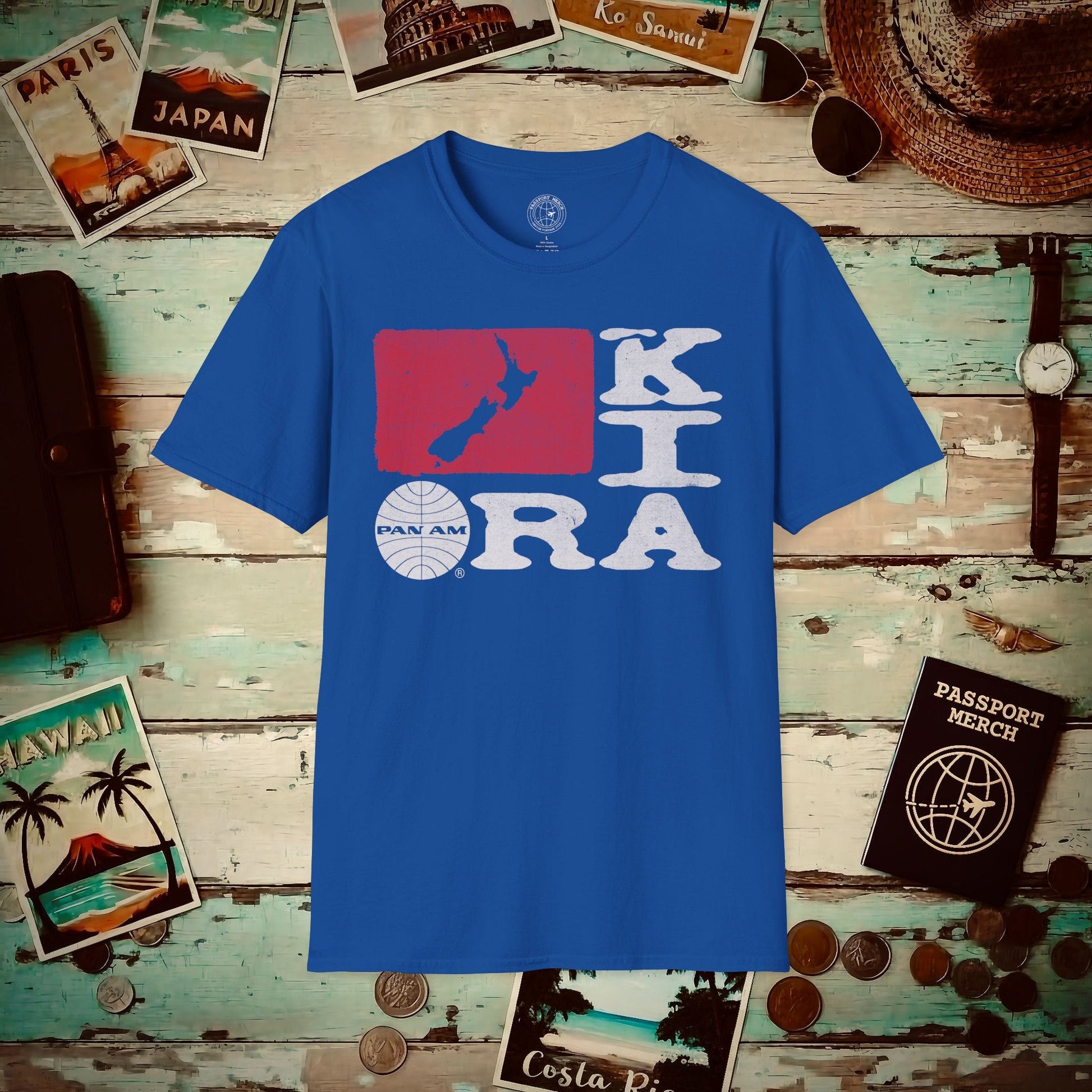 Pan Am Kia Ora, New Zealand (OFFICIAL) T-Shirt Royal / S
