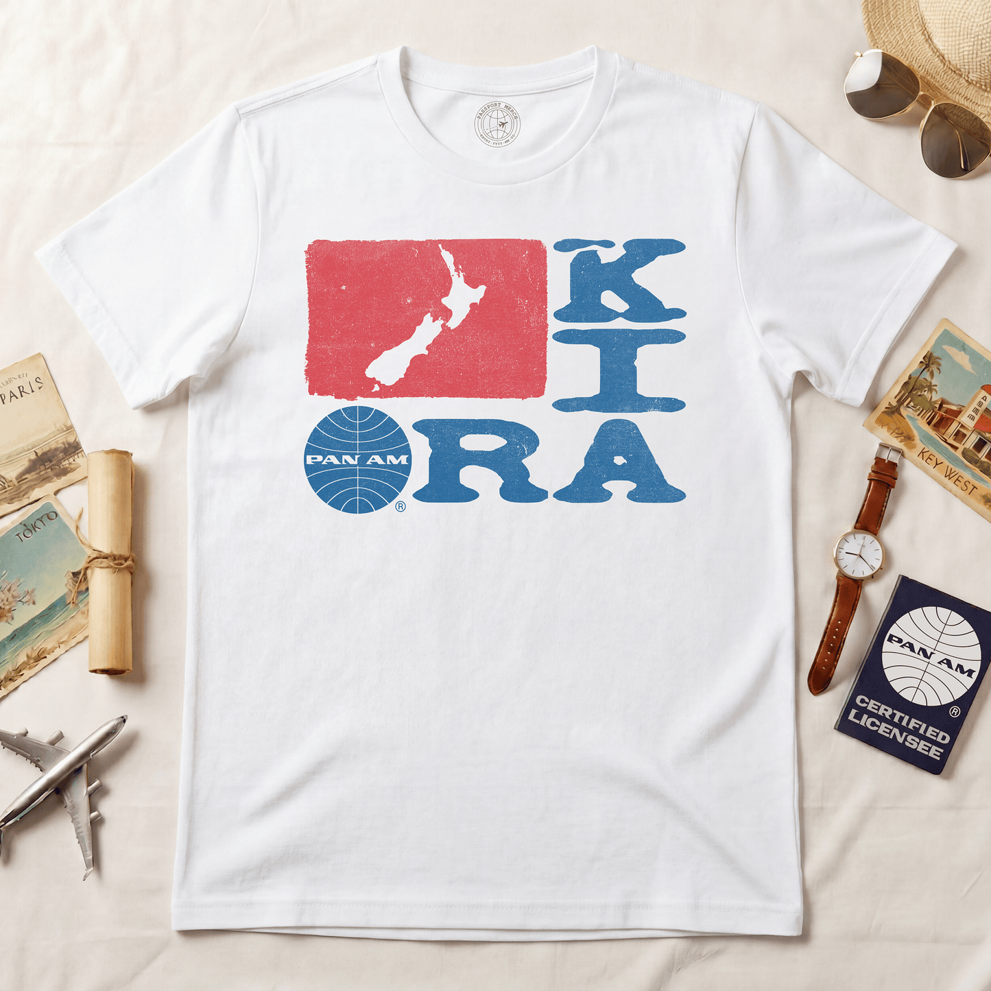 Pan Am Kia Ora, New Zealand (OFFICIAL) T-Shirt White / S
