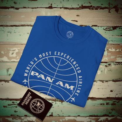 Pan Am Logo Inaugural Route - Frankfurt, Germany (OFFICIAL) T-Shirt Royal / S