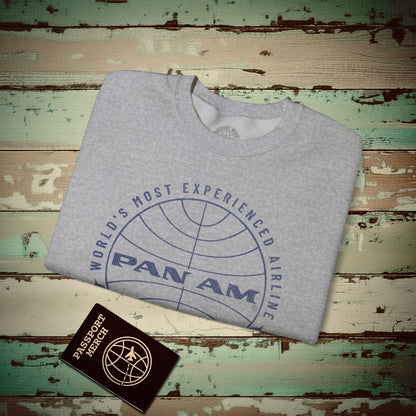 Pan Am Logo Inaugural Route - Key West, Florida (OFFICIAL) Crewneck S / Sport Grey