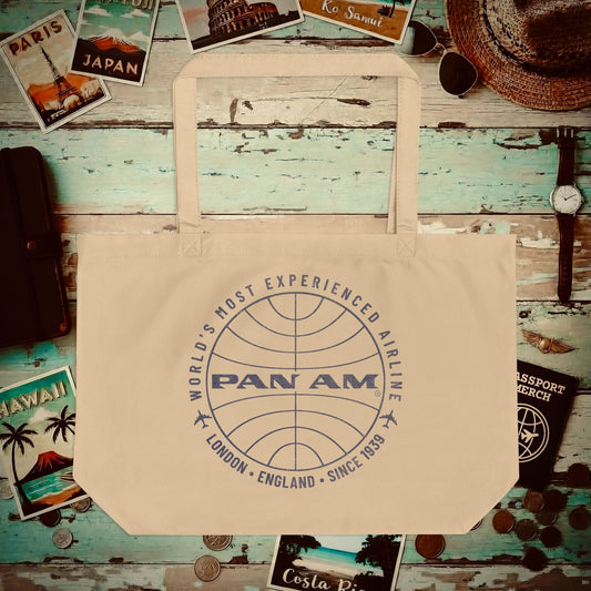 Pan Am Logo - London, England (OFFICIAL) Organic Tote Oyster / One size