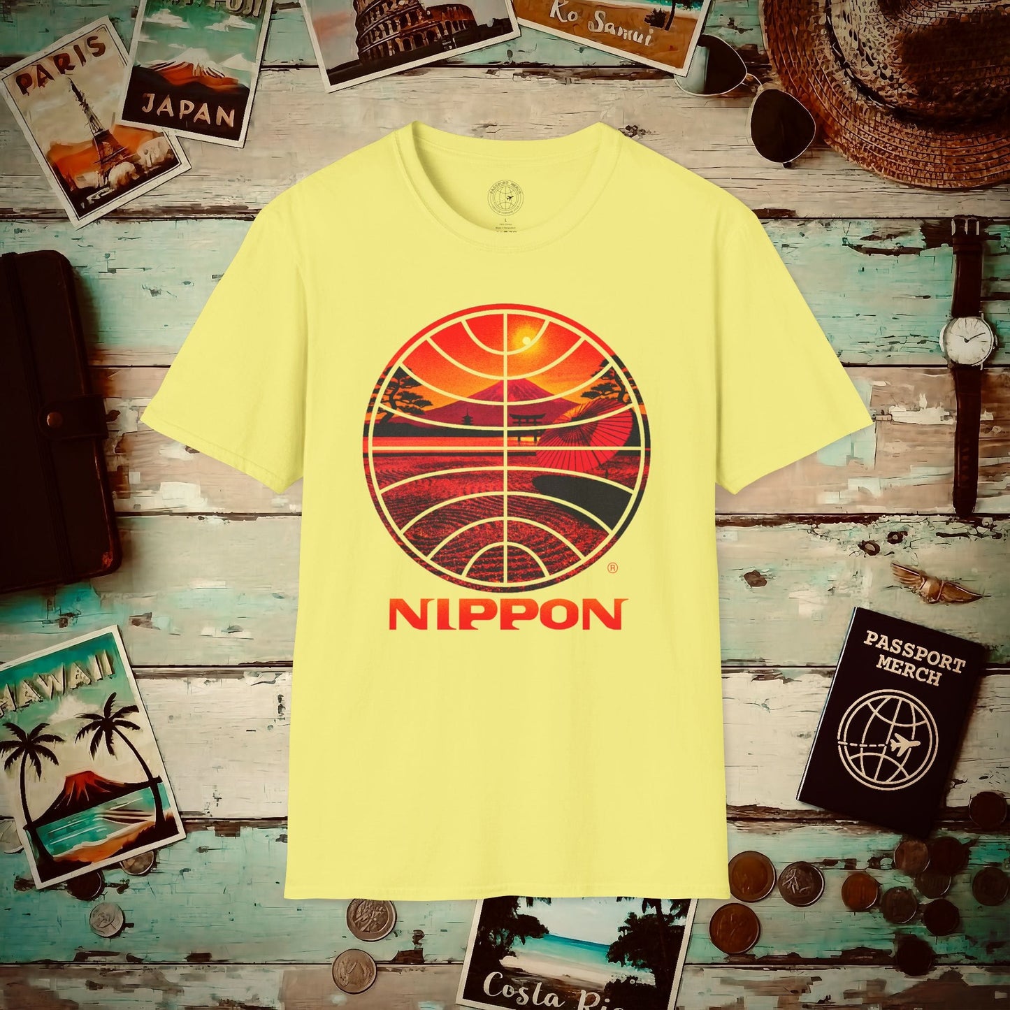 Pan Am Nippon Visions, Japan (OFFICIAL) T-Shirt Cornsilk / S