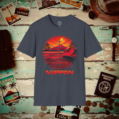 Pan Am Nippon Visions, Japan (OFFICIAL) T-Shirt Heather Navy / S