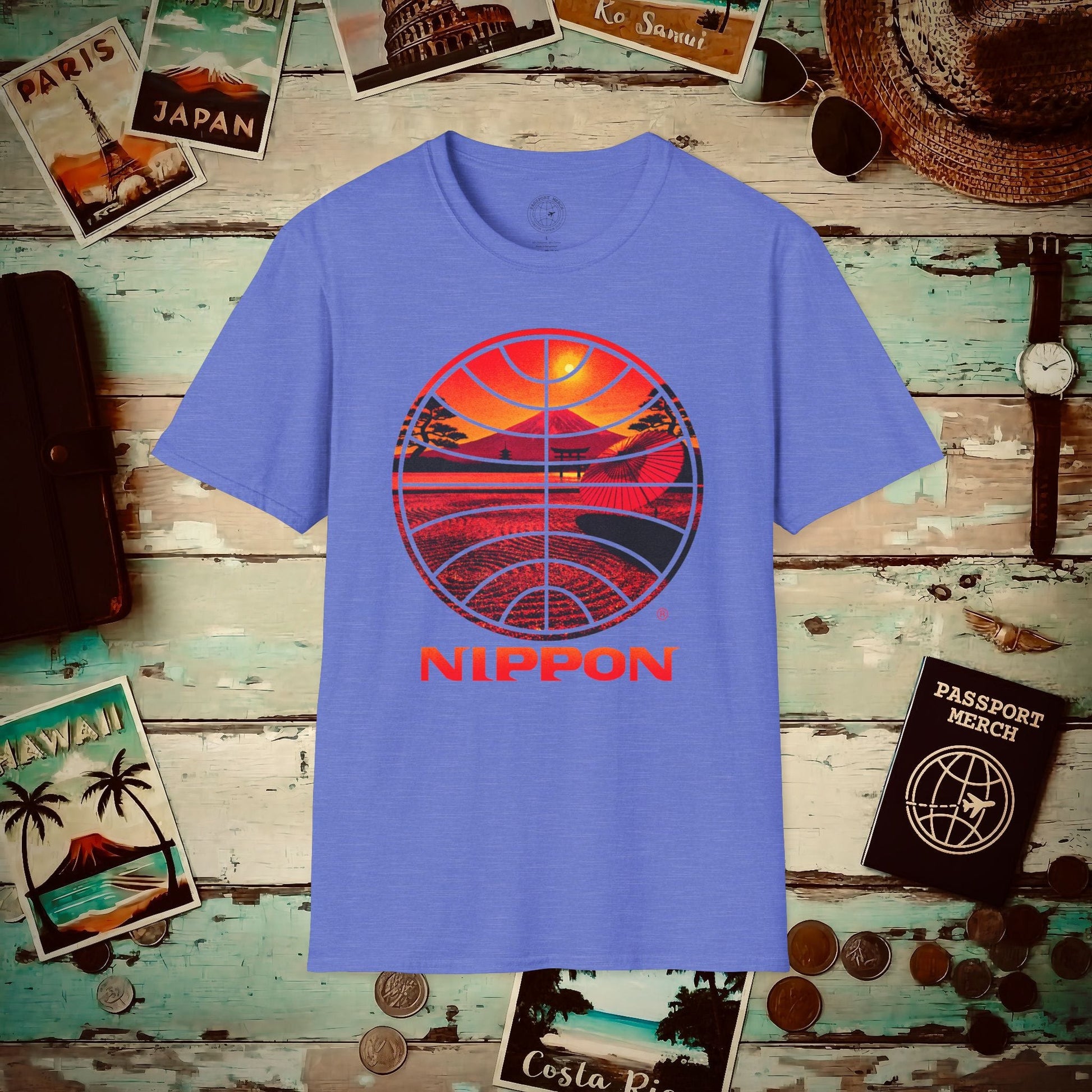 Pan Am Nippon Visions, Japan (OFFICIAL) T-Shirt Heather Royal / S